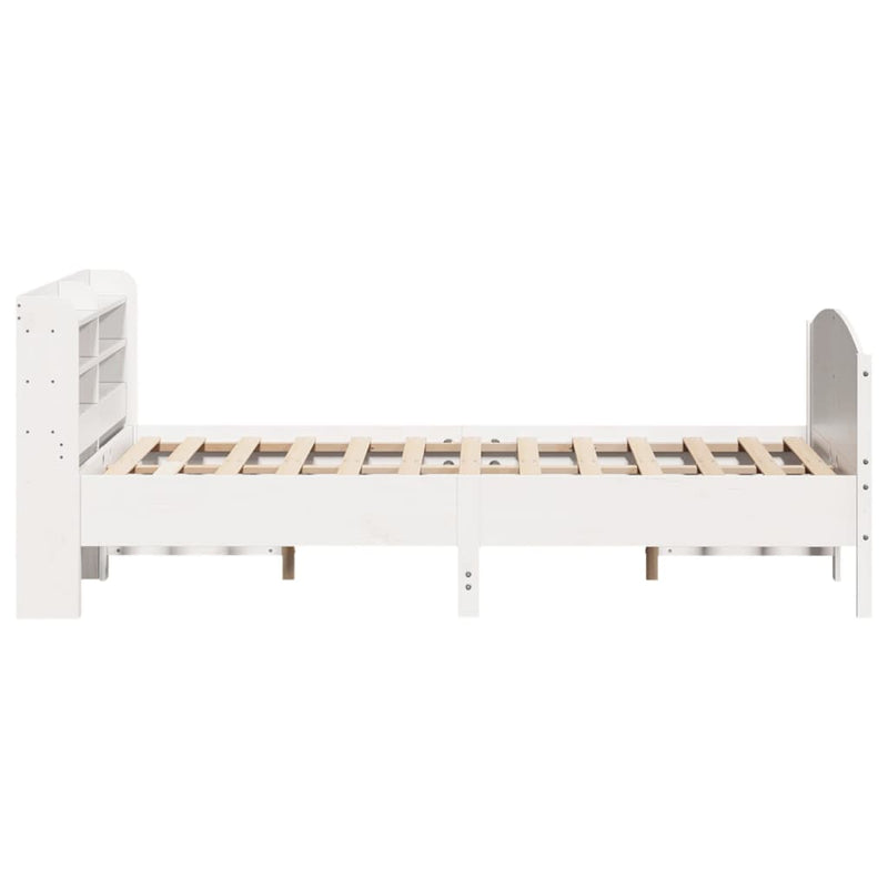 vidaXL fehér tömör fenyőfa ágy matrac nélkül 120 x 200 cm