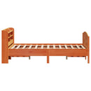 vidaXL viaszbarna tömör fenyőfa ágy matrac nélkül 135 x 190 cm