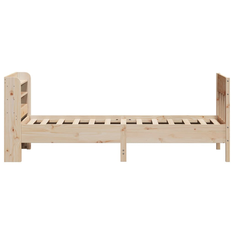 vidaXL tömör fenyőfa ágy matrac nélkül 100 x 200 cm