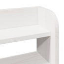 vidaXL fehér tömör fenyőfa ágy matrac nélkül 135 x 190 cm