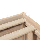 vidaXL fenyőfa ágykeret fejtámlával 150x200 cm