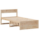 vidaXL tömör fenyőfa ágy matrac nélkül 90 x 200 cm