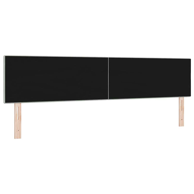 vidaXL Fejtámla LED -es lámpákkal Világosszürke 100 cm Bársony