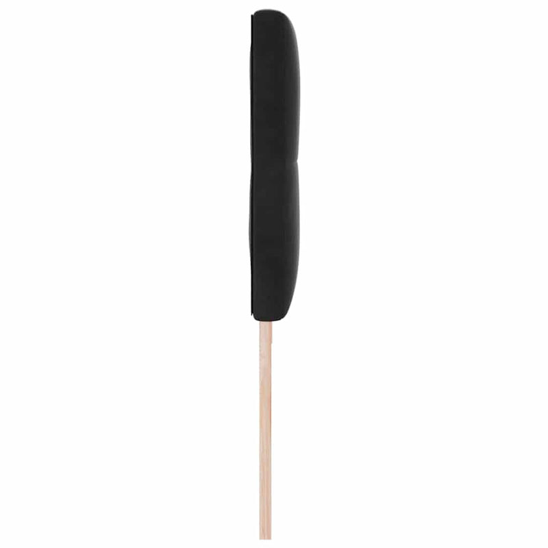vidaXL Fejtámla LED -es lámpákkal fejtámlával Fekete 100 cm Bársony