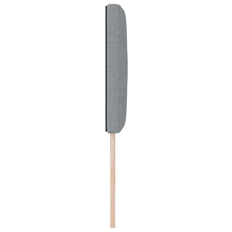 vidaXL Fejtámla LED -es lámpákkal Állítható Világosszürke 80 cm szövet