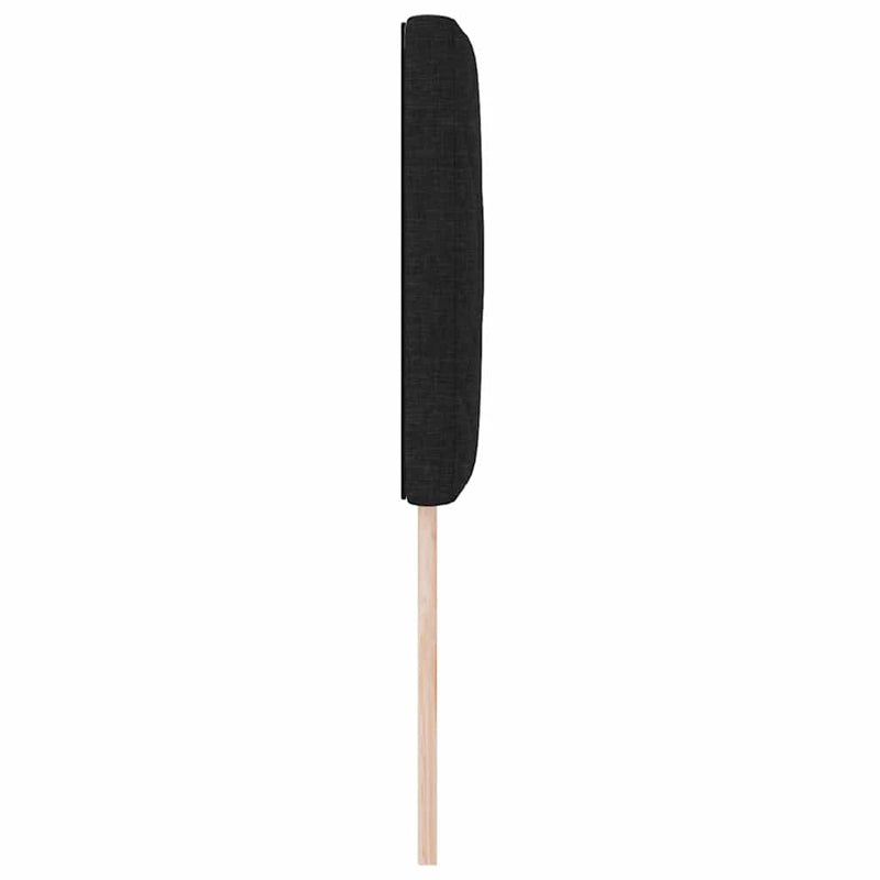 vidaXL Fejtámla LED -es lámpákkal fejtámlával Fekete 80 cm szövet