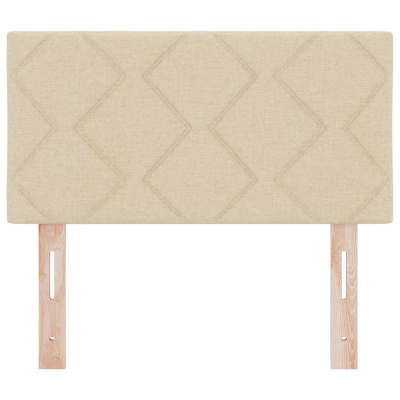 vidaXL Fejtámla LED -es lámpákkal fejtámlával Krém 80 cm szövet