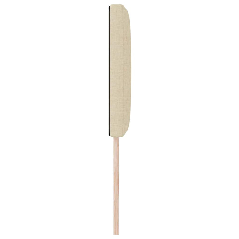 vidaXL Fejtámla LED -es lámpákkal fejtámlával Krém 80 cm szövet