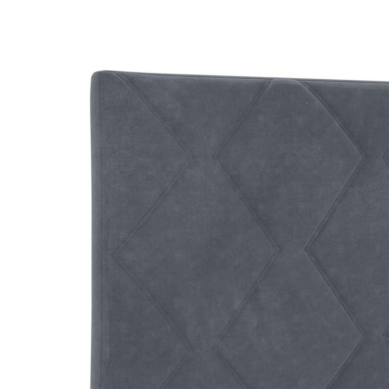 vidaXL LED Fejtámla LED -es lámpákkal Sötétszürke 80 cm Bársony