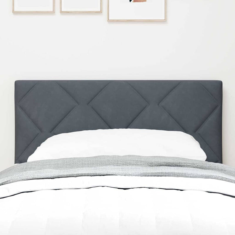 vidaXL LED Fejtámla LED -es lámpákkal Sötétszürke 80 cm Bársony