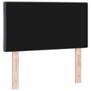 vidaXL LED ágytámla Sötétszürke 80 cm Bársony
