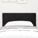 vidaXL LED ágytámla Fekete 80 cm Bársony