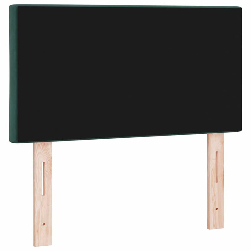 vidaXL LED Fejtámla LED -es lámpákkal Sötétzöld 80 cm Bársony