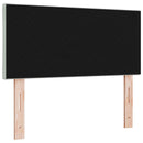 vidaXL LED ágytámla Világosszürke 90 cm Bársony