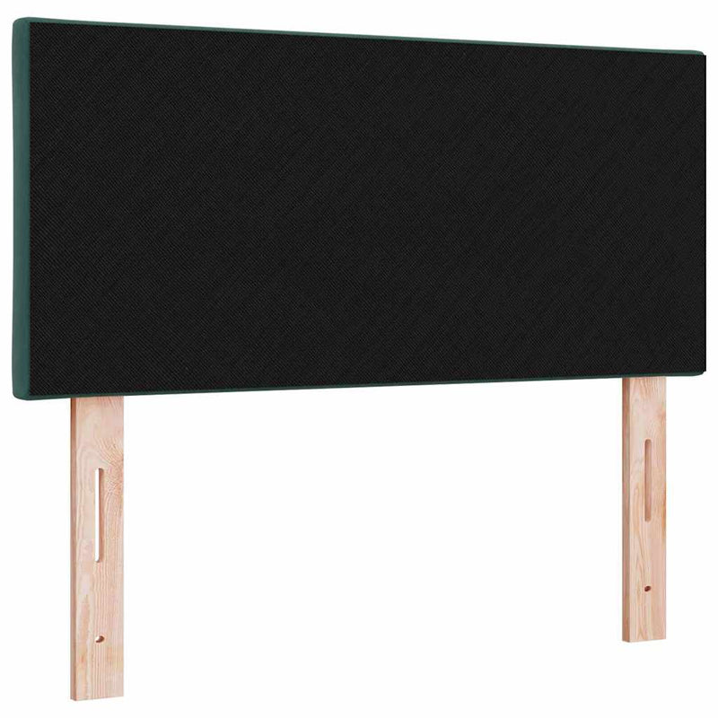 vidaXL LED Fejtámla LED -es lámpákkal Sötétzöld 100 cm Bársony