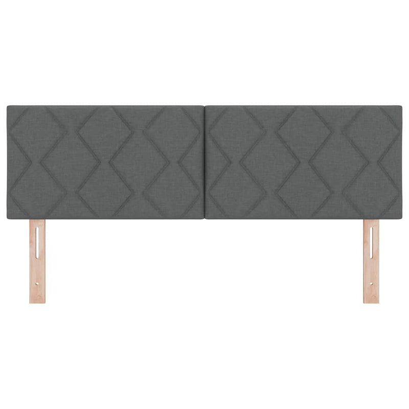 vidaXL Fejtámla LED -es lámpákkal fejtámlával Szürke 144 cm szövet
