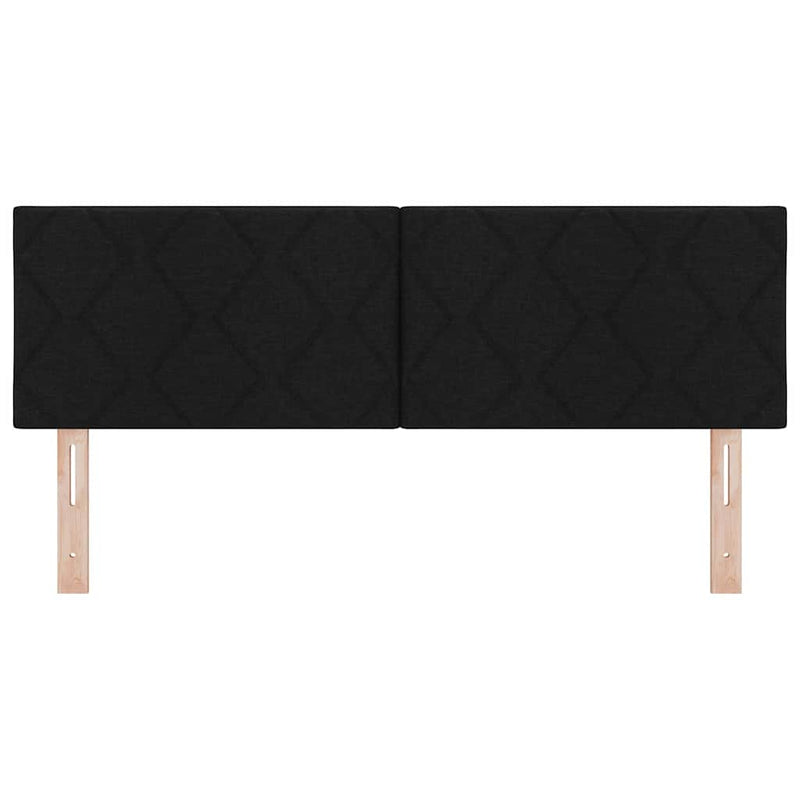 vidaXL Fejtámla LED -es lámpákkal fejtámlával Fekete 144 cm szövet