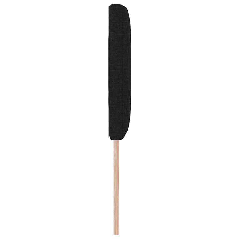 vidaXL Fejtámla LED -es lámpákkal fejtámlával Fekete 144 cm szövet