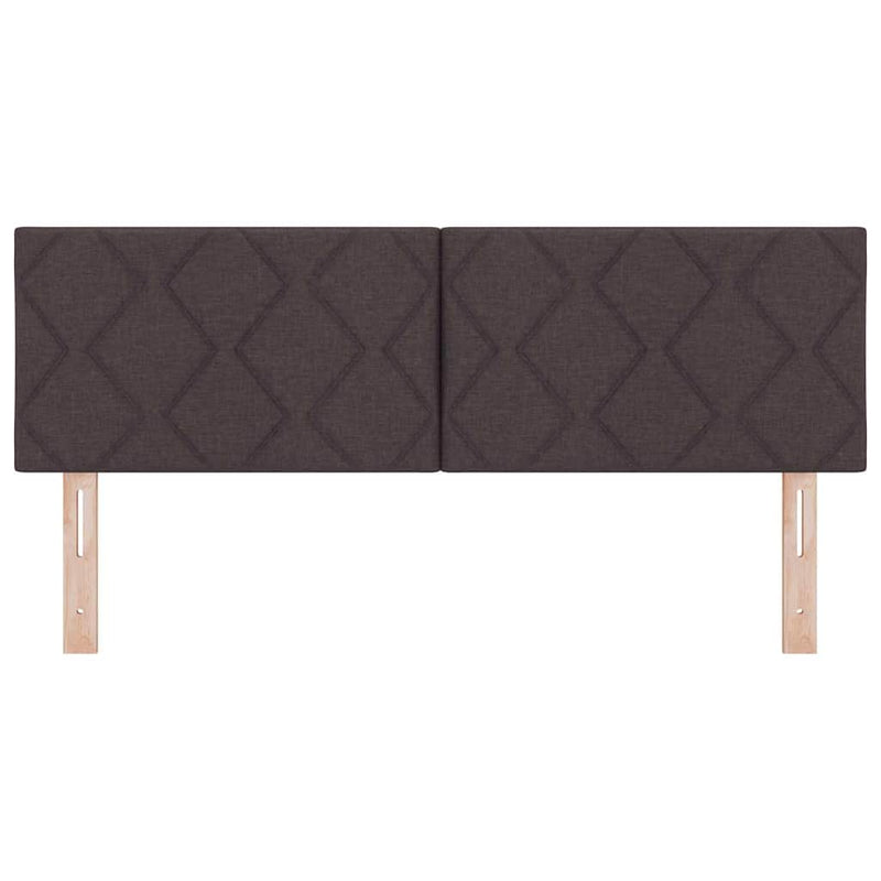 vidaXL Fejtámla LED -es lámpákkal fejtámlával Barna 144 cm szövet