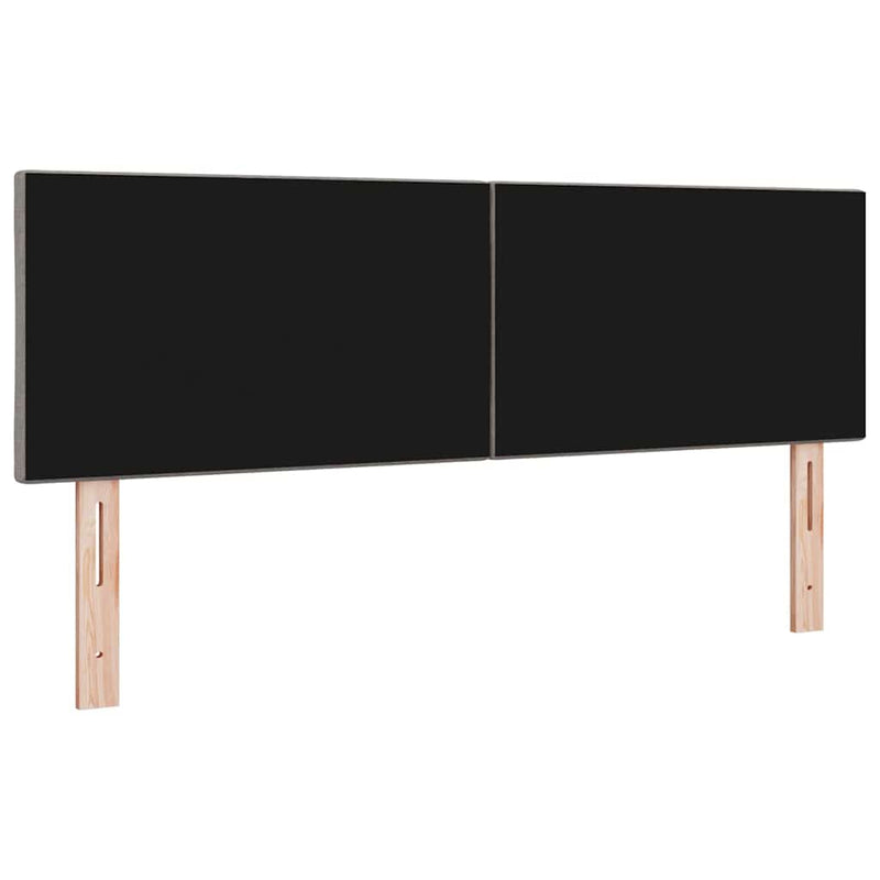 vidaXL Fejtámla LED -es lámpákkal fejtámlával Tópszínű 144 cm szövet