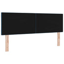 vidaXL LED ágytámla Kék 144 cm szövet