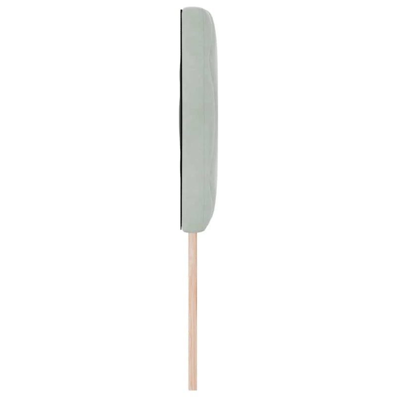 vidaXL LED Fejtámla LED -es lámpákkal Világosszürke 144 cm Bársony
