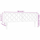 vidaXL LED Fejtámla LED -es lámpákkal Fekete 160 cm Bársony