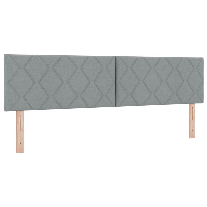 vidaXL Fejtámla LED -es lámpákkal Világosszürke 180 cm szövet
