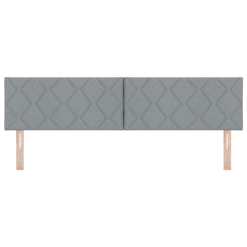 vidaXL Fejtámla LED -es lámpákkal Világosszürke 180 cm szövet