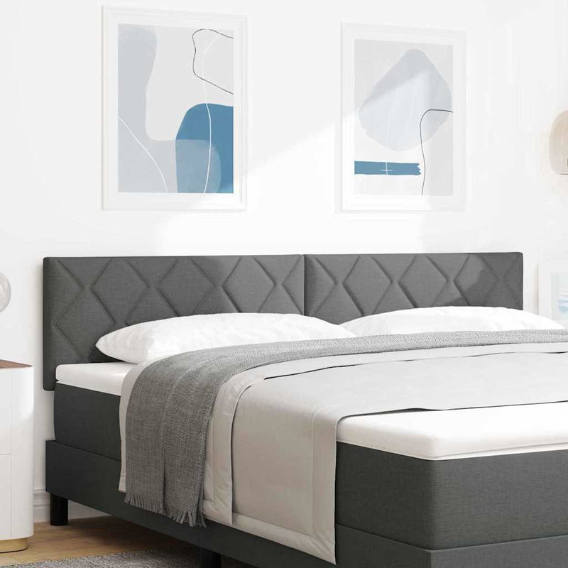 vidaXL Fejtámla LED -es lámpákkal fejtámlával Szürke 180 cm szövet