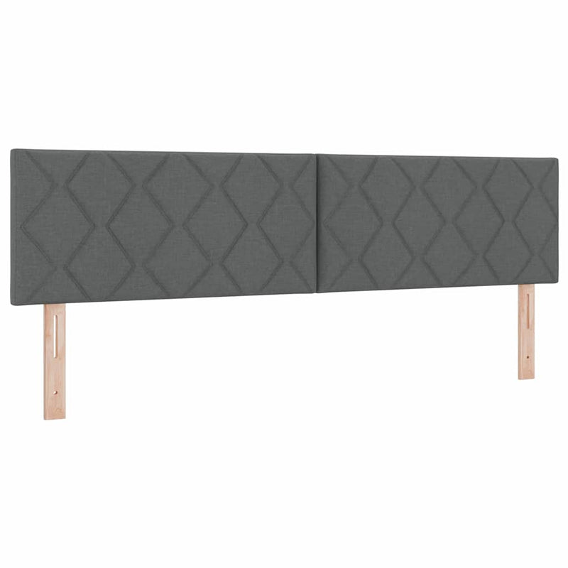 vidaXL Fejtámla LED -es lámpákkal fejtámlával Szürke 180 cm szövet