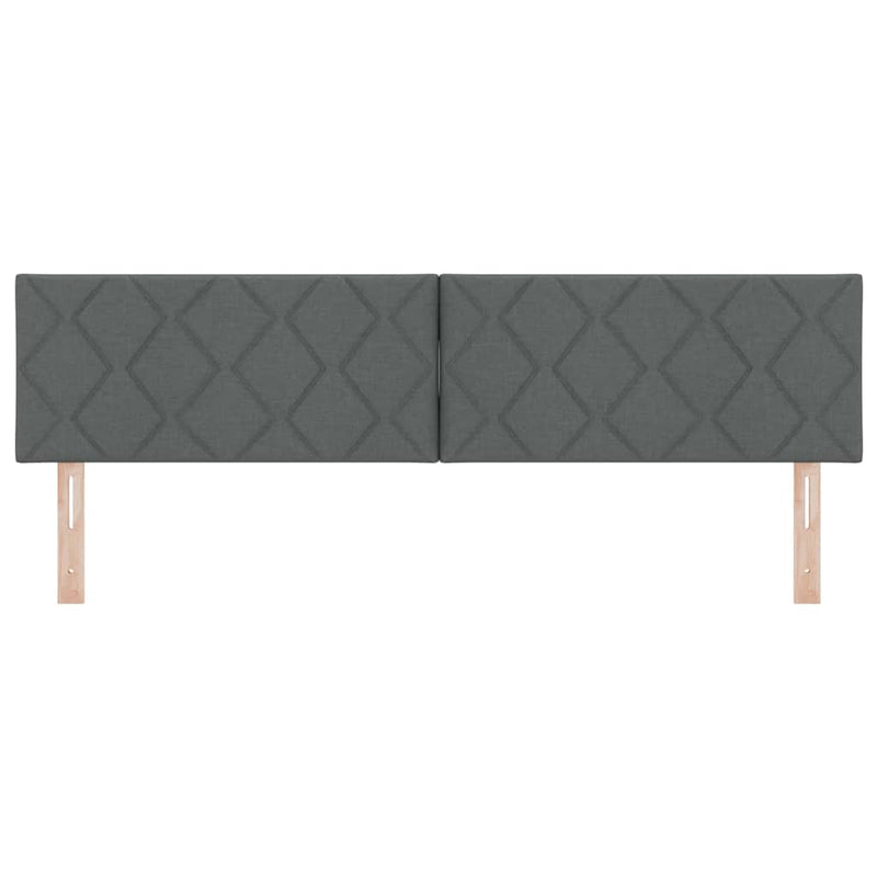 vidaXL Fejtámla LED -es lámpákkal fejtámlával Szürke 180 cm szövet