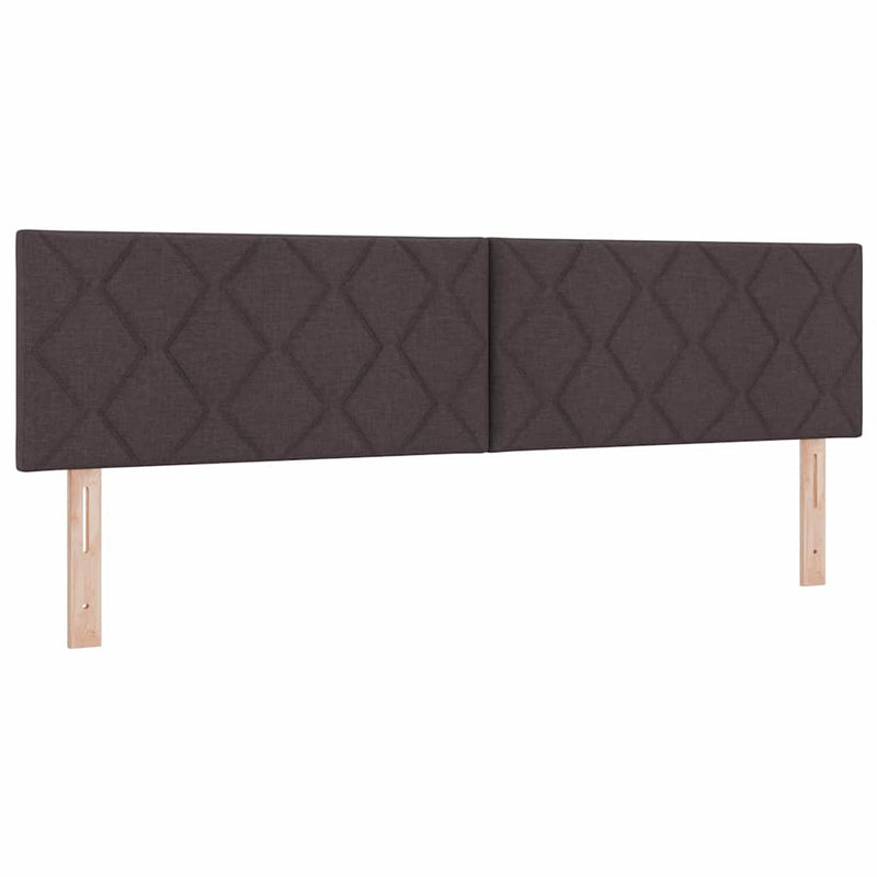 vidaXL Fejtámla LED -es lámpákkal fejtámlával Barna 180 cm szövet