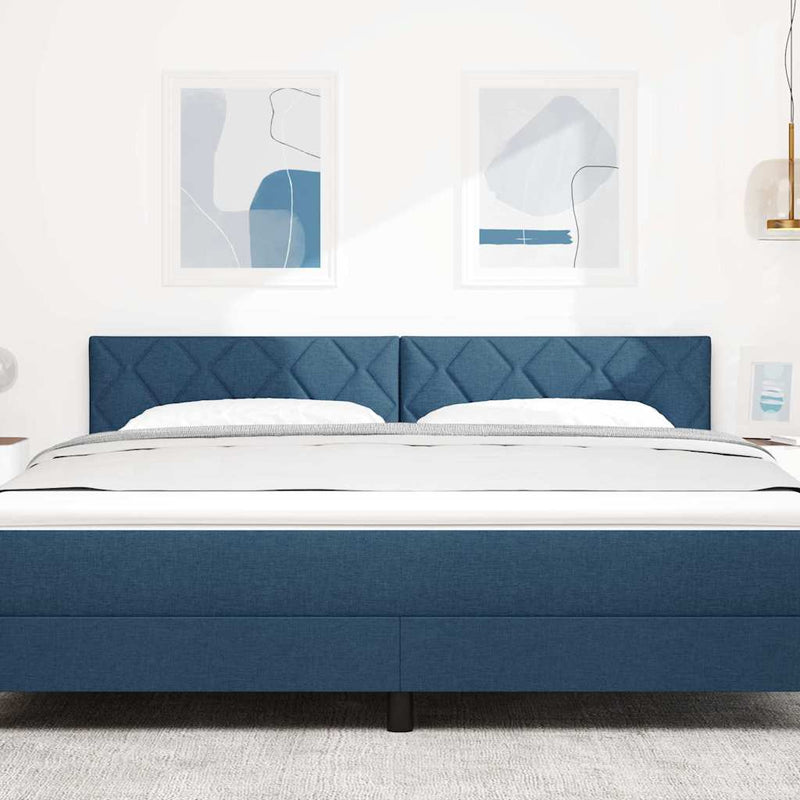 vidaXL Fejtámla LED -es lámpákkal fejtámlával Kék 180 cm szövet