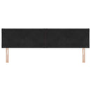 vidaXL LED ágytámla Fekete 180 cm Bársony