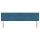 vidaXL LED Fejtámla LED -es lámpákkal Sötétkék 180 cm Bársony