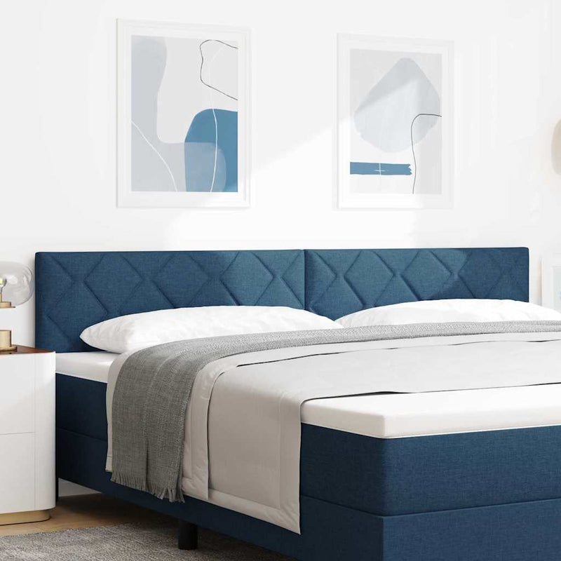 vidaXL Fejtámla LED -es lámpákkal fejtámlával Kék 200 cm szövet