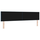 vidaXL LED ágytámla Kék 200 cm szövet