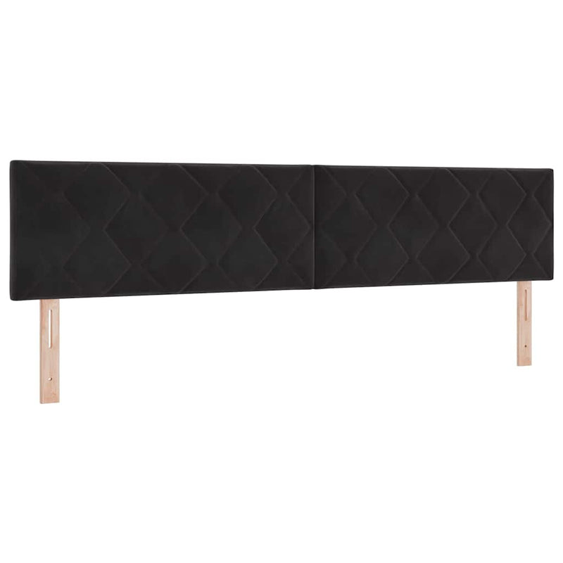 vidaXL LED Fejtámla LED -es lámpákkal Fekete 200 cm Bársony