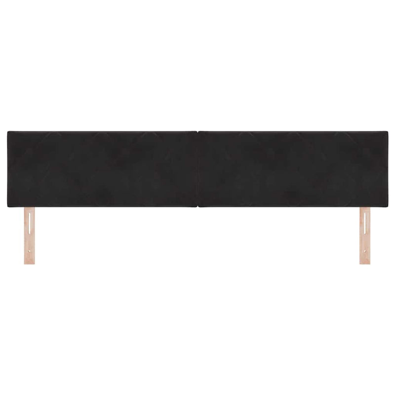 vidaXL LED Fejtámla LED -es lámpákkal Fekete 200 cm Bársony