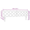 vidaXL LED Fejtámla LED -es lámpákkal Rózsaszín 200 cm Bársony