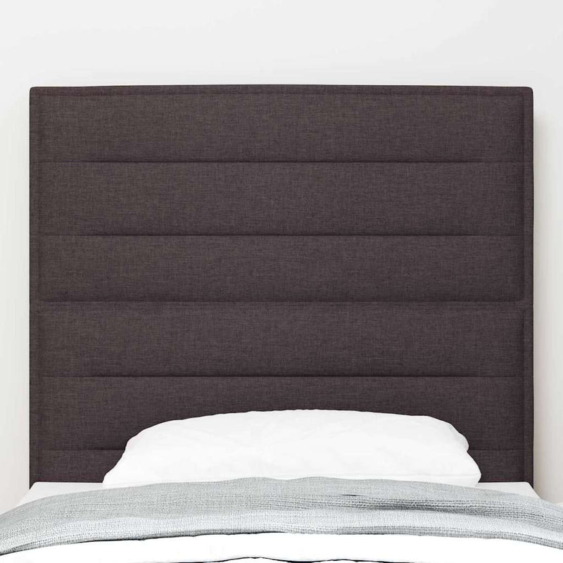 vidaXL LED ágytámla LED -es lámpákkal sötétbarna 100 cm szövet