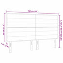 vidaXL LED ágytámla LED szalagokkal fejtámlával Krém 160 cm szövet