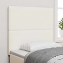 vidaXL LED ágytámla LED szalagokkal Krém 100 cm Bársonyos szövet