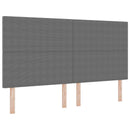 vidaXL LED ágytámla fejtámlával Világosszürke 180 cm Bársonyos szövet