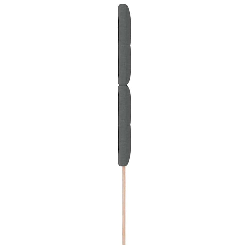 vidaXL LED Fejtámla LED -es lámpákkal Sötétszürke 100 cm szövet