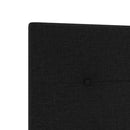 vidaXL LED Fejtámla LED -es lámpákkal fejtámlával Fekete 100 cm szövet