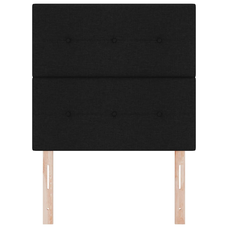 vidaXL LED Fejtámla LED -es lámpákkal fejtámlával Fekete 100 cm szövet