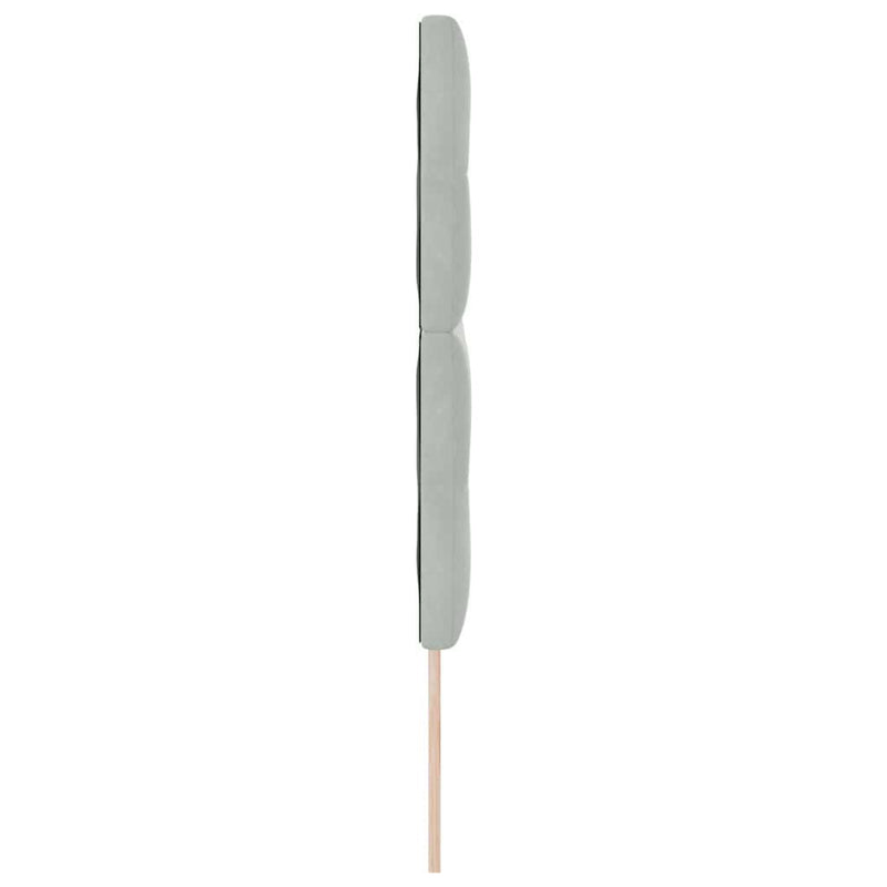vidaXL Fejtámla LED -es lámpákkal Világosszürke 80 cm Bársony