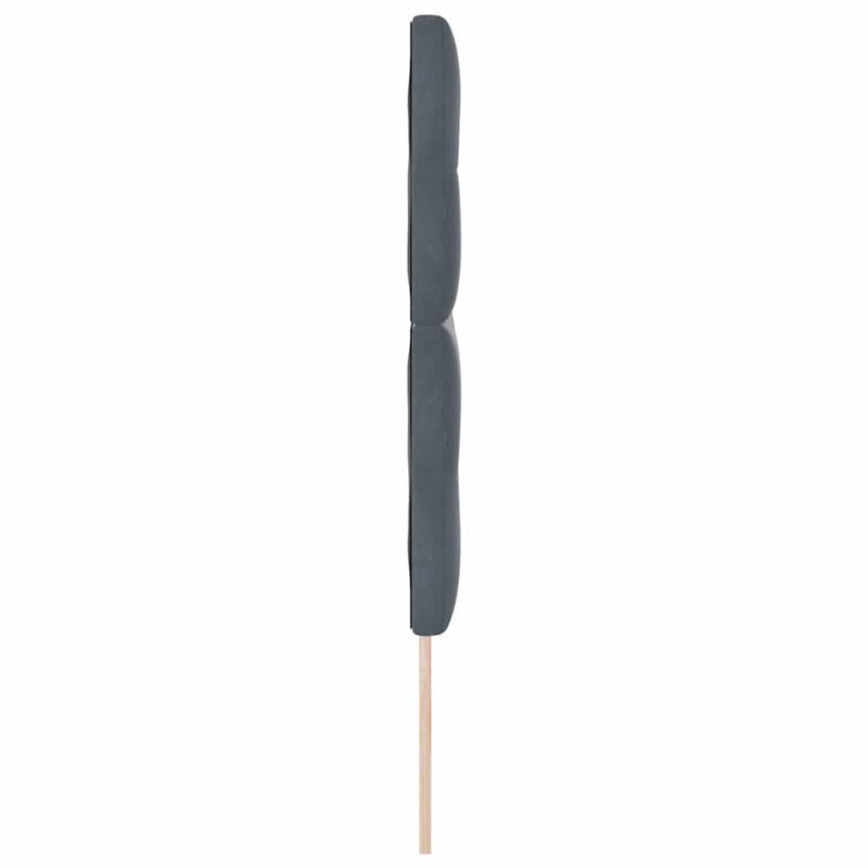 vidaXL Fejtámla LED -es lámpákkal fejtámlával Szürke 80 cm Bársony